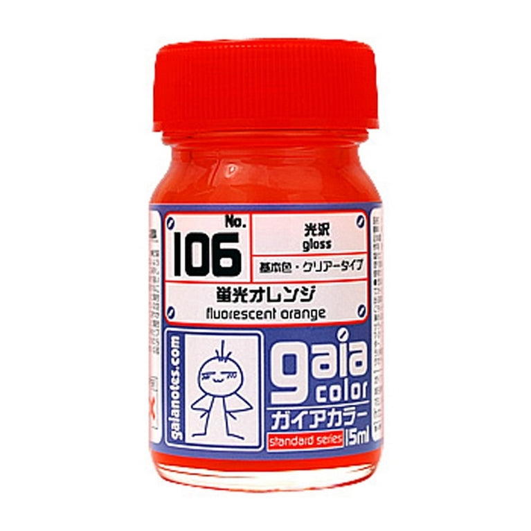 Gaia Color 106 Fluorescent Orange 15ml