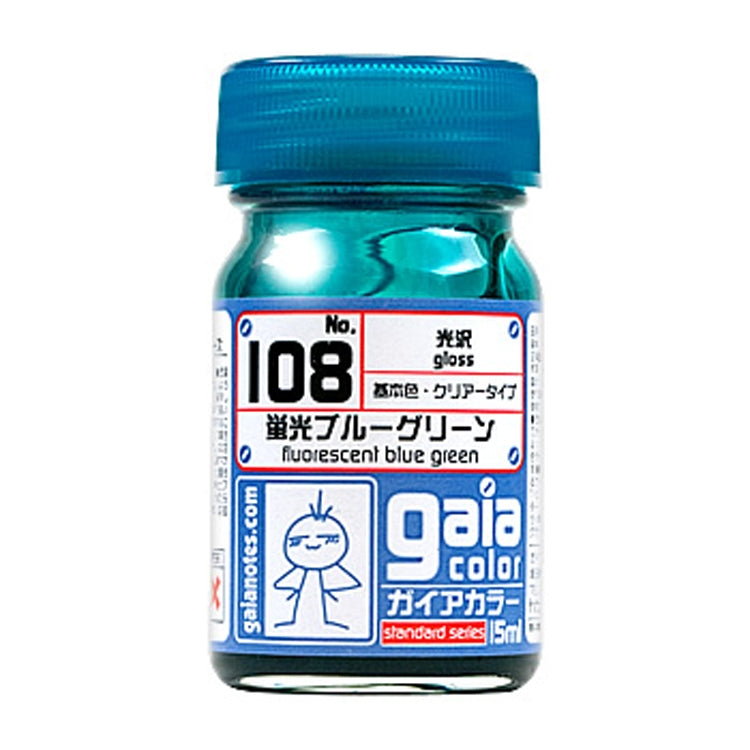 Gaia Color 108 Fluorescent Blue Green 15ml