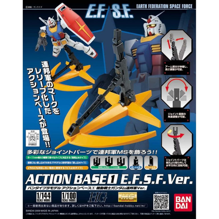 MG 1/100 Earth Federation Version Action Base 1 E.F.S.F ver.