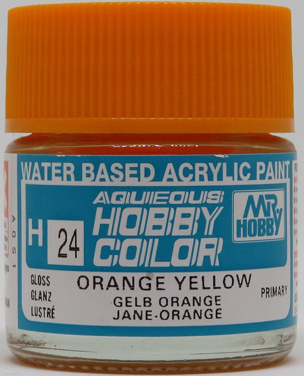 GSI Creos Mr. Hobby Aqueous Color H-024 【GLOSS ORANGE YELLOW】