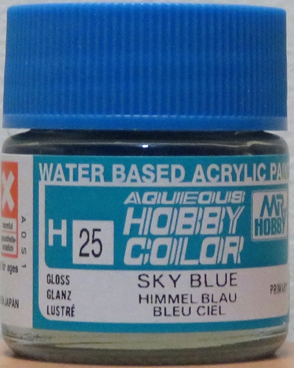 GSI Creos Mr. Hobby Aqueous Color H-025 【GLOSS SKY BLUE】