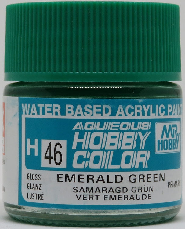 GSI Creos Mr. Hobby Aqueous Color H-046 【GLOSS EMERALD GREEN】(GUH046)