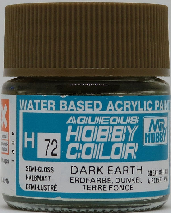 GSI Creos Mr. Hobby Aqueous Color H-072 【SEMI GLOSS DARK EARTH】