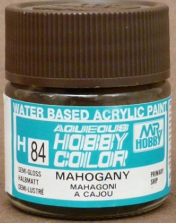 GSI Creos Mr. Hobby Aqueous Color H-084【SEMI GLOSS MAHOGANY】