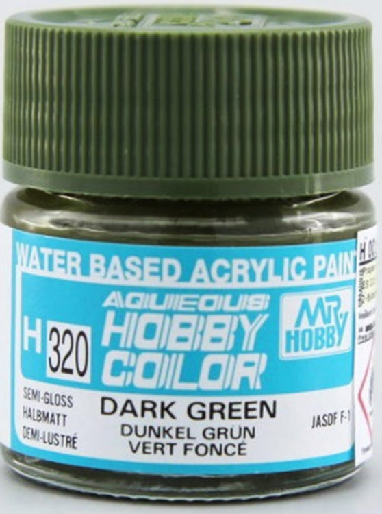 GSI Creos Mr. Hobby Aqueous Color H-320【SEMI GLOSS DARK GREEN】