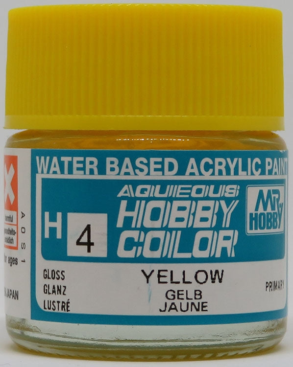 GSI Creos Mr. Hobby Aqueous Color H-004 【GLOSS YELLOW】