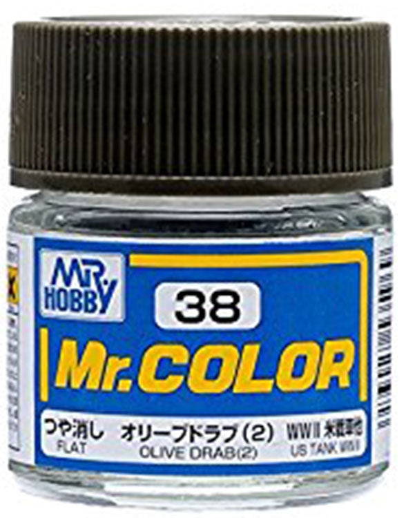 GSI Creos Mr. Color 038 Olive Drab (2) (SEMI GLOSS) 10ml