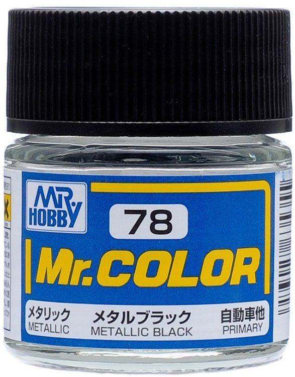 GSI Creos Mr. Color 078 Metallic Black (METALLIC) 10ml