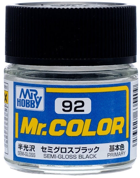 GSI Creos Mr. Color 092 Semi Gloss Black (SEMI GLOSS) 10ml