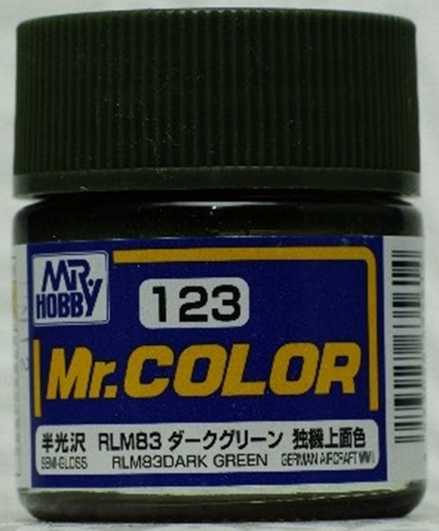 GSI Creos Mr. Color 123 RLM83 Dark Green (SEMI GLOSS) 10ml