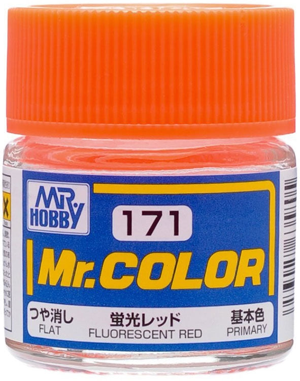 GSI Creos Mr. Color 171 Fluorescent Red (Semi Gloss)  10ml