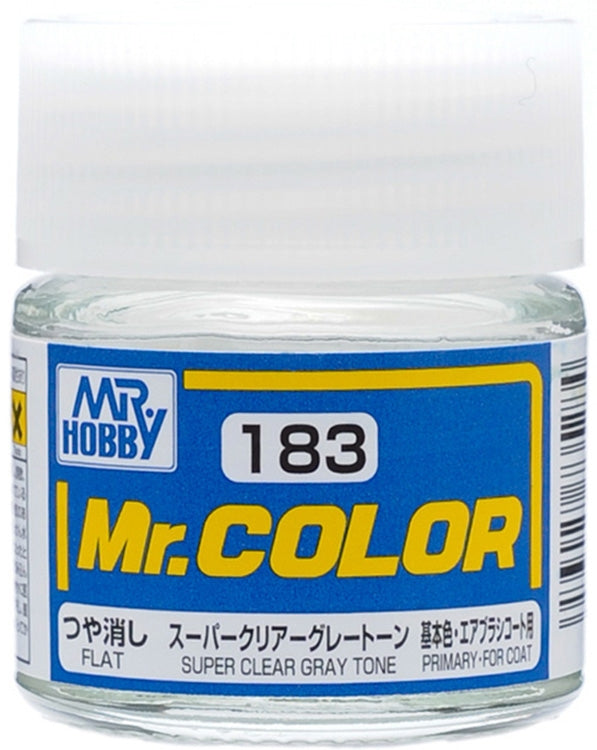 GSI Creos Mr. Color 183 Super Clear Gray Tone (Flat) 10ml - GUGC183 ...