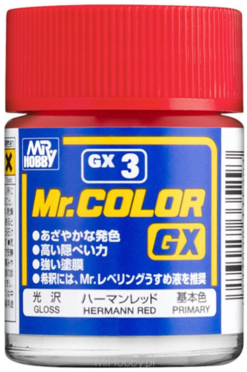 GSI Creos Mr. Color GX3 Hermann Red (GLOSS) 18ml