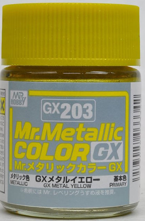 GSI Creos Mr. Color GX203 GX Metal Yellow (Metallic) 18ml