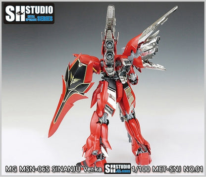 SH STUDIO MG 1/100 MSN-06S Sinanju etched metal upgrade kit