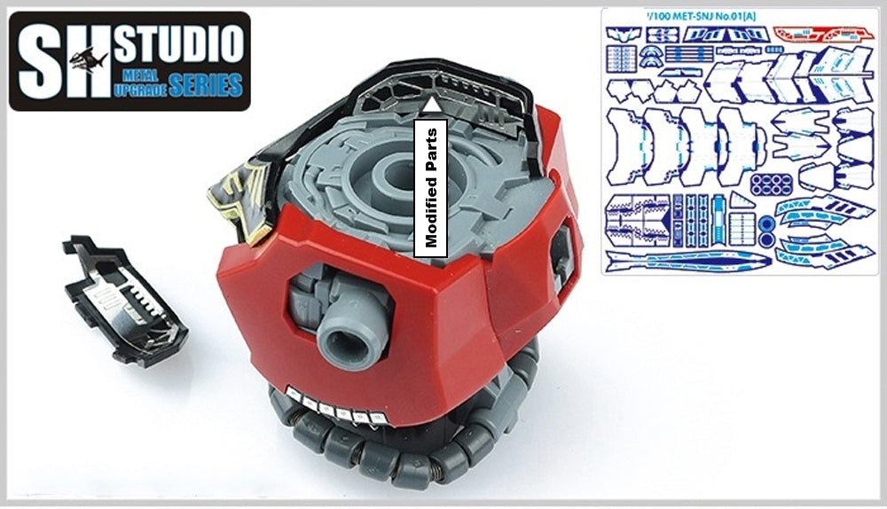 SH STUDIO MG 1/100 MSN-06S Sinanju etched metal upgrade kit