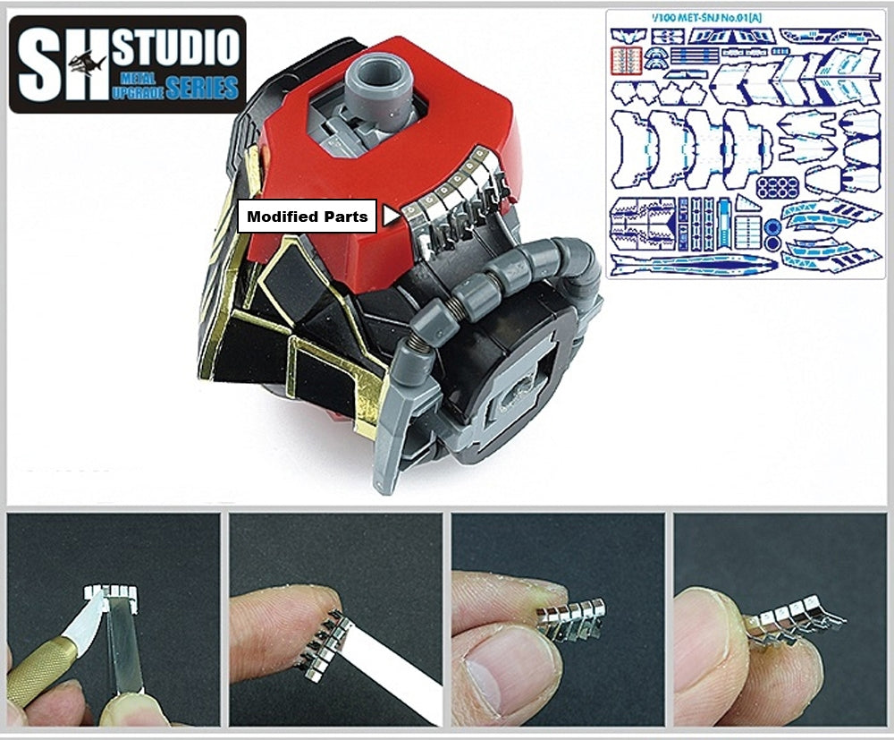 SH STUDIO MG 1/100 MSN-06S Sinanju etched metal upgrade kit