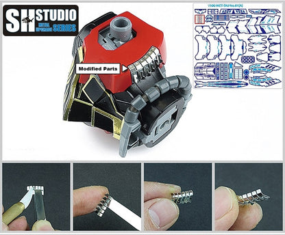 SH STUDIO MG 1/100 MSN-06S Sinanju etched metal upgrade kit