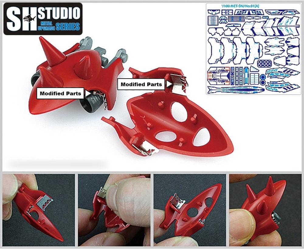 SH STUDIO MG 1/100 MSN-06S Sinanju etched metal upgrade kit