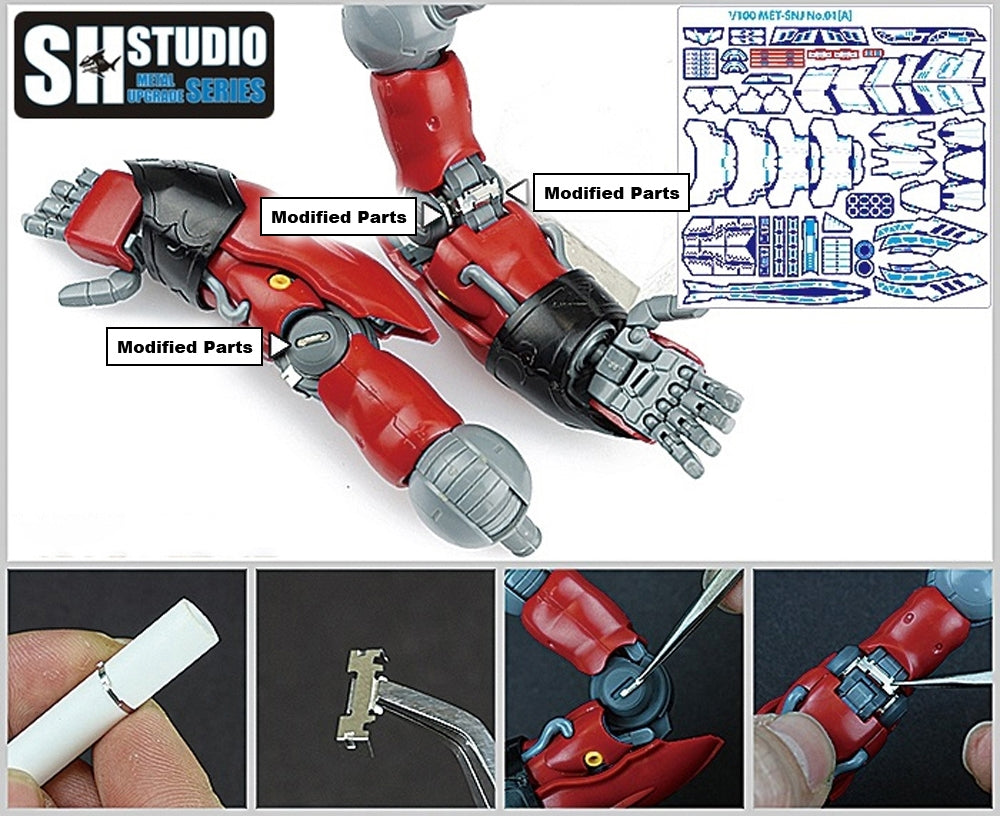 SH STUDIO MG 1/100 MSN-06S Sinanju etched metal upgrade kit