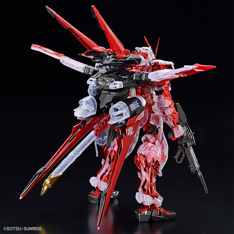 MG 1/100 The Gundam Base Limited Gundam Astray Red Frame Flight Unit Plating Frame / Color Clear