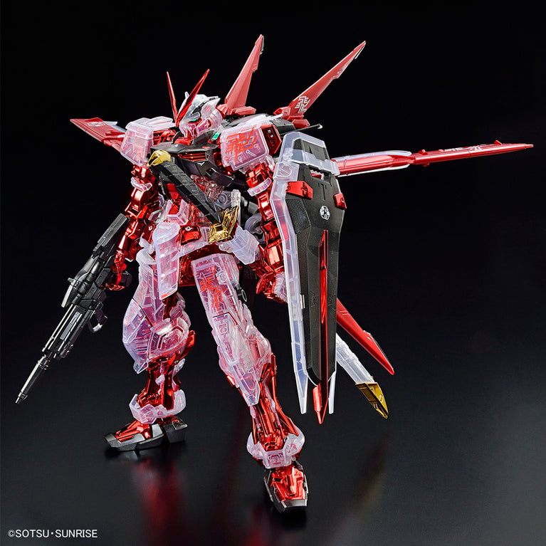 MG 1/100 The Gundam Base Limited Gundam Astray Red Frame Flight Unit Plating Frame / Color Clear